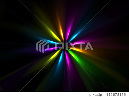 Colorful neon laser rays abstract glowing background 112678156