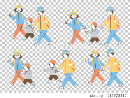一群戴著 hats_color 外出的人 一群戴著 hats_color 外出的人 112678512