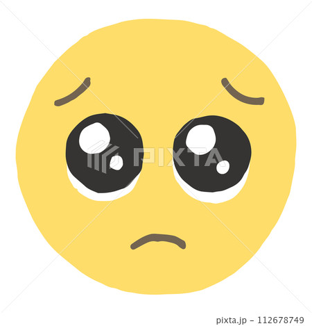 フリーハンド　ぴえん　Pleading Face 112678749