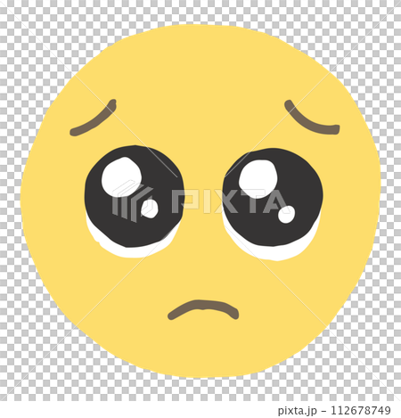 フリーハンド　ぴえん　Pleading Face 112678749