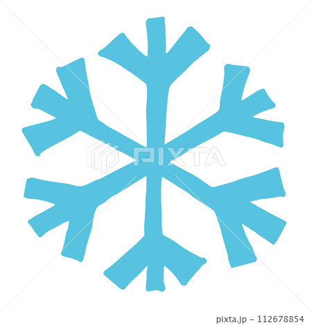 フリーハンド　雪の結晶　Snowflake 112678854
