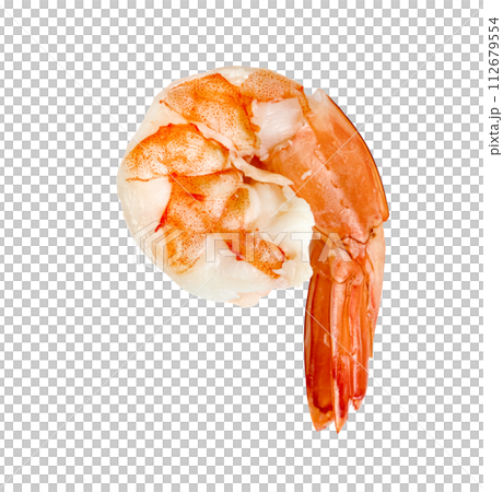 cooked shrimp isolated cooked shrimp isolated 112679554