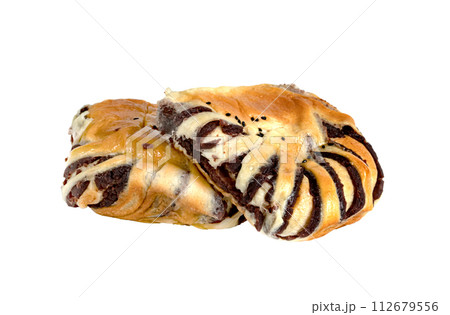 Red Bean Paste Bread isolated Red Bean Paste Bread isolated 112679556