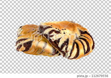 Red Bean Paste Bread isolated Red Bean Paste Bread isolated 112679556