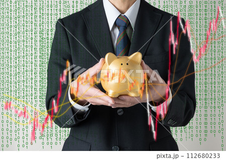 仮想通貨　ビットコインのイメージ 112680233