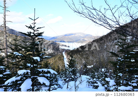 Lake Shikaribetsu is located in Tokachi subprefecture, Eastern Hokkaido, Japan. It hidden up deep in the Daisetsuzan mountains in the middle of the Shikaribetsu volcanic group at an elevation of 810 Lake Shikaribetsu is located in Tokachi subprefecture, Eastern Hokkaido, Japan. It hidden up deep in the Daisetsuzan mountains in the middle of the Shikaribetsu volcanic group at an elevation of 810 112680363
