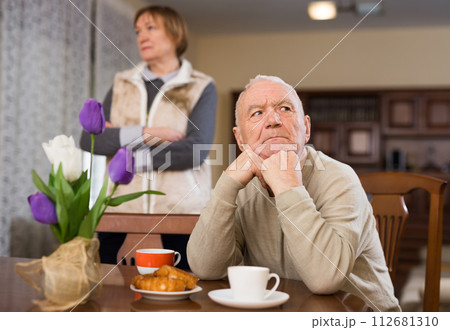 Husband and wife offended by each other Husband and wife offended by each other 112681310