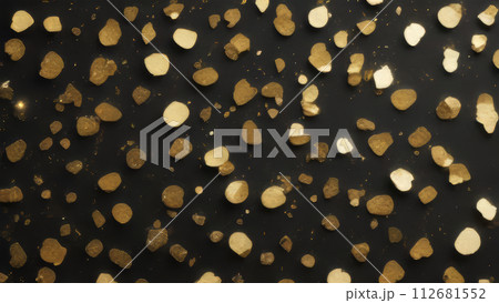 金色のキラキラした光の粒 112681552