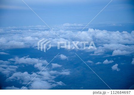 Clouds clean viewed from an airplane 112684697