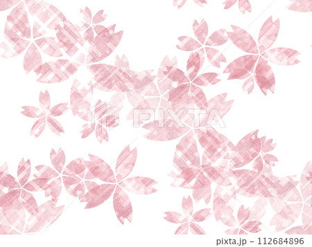 桜背景 （シームレス） 112684896