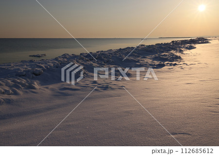 オホーツク海岸冬景 オホーツク海岸冬景 112685612