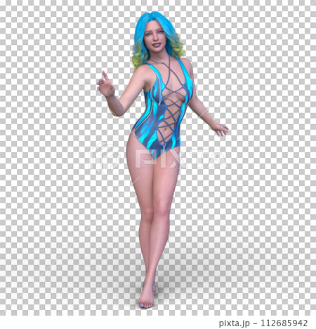 一個穿泳衣的女人 112685942