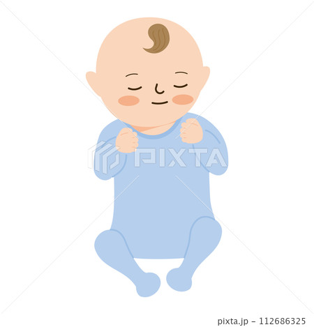眠っている赤ちゃん 112686325