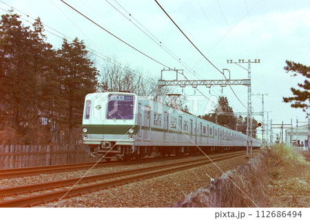 千代田線の相互直通開始前の試運転、6000系6121他、相模大野ー小田急相模原、1978年3月14日 千代田線の相互直通開始前の試運転、6000系6121他、相模大野ー小田急相模原、1978年3月14日 112686494