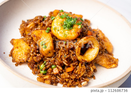 Chicken Dark Soy Fried Rice 112686736
