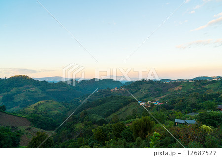 beautiful mountain hill with sky beautiful mountain hill with sky 112687527