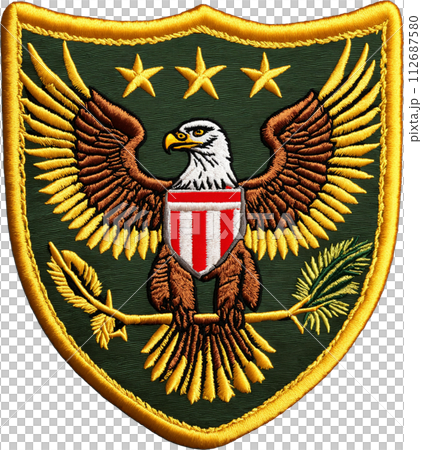 Eagle emblem badge 112687580