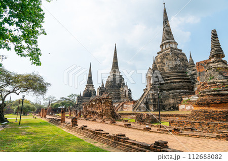 Wat Phra Sri Sanphet Temple in the precinct of Sukhothai Historical Park, a UNESCO World Heritage Site in Thailand 112688082