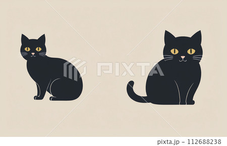 猫のイラスト 112688238