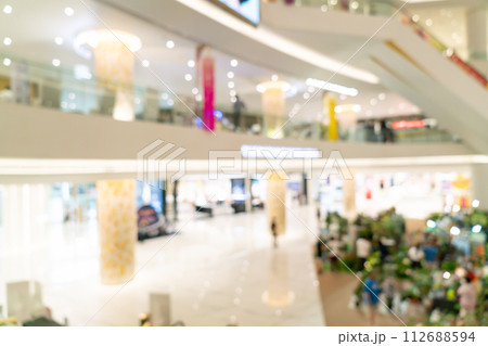 abstract blur and defocused luxury shopping mall and retail store for background 112688594