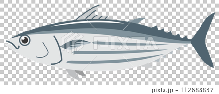 簡單的鰹魚圖像插圖 112688837