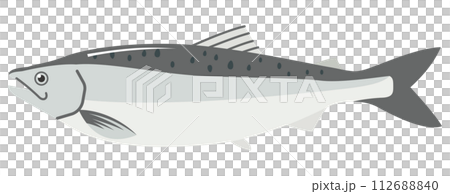 シンプルなサケのイメージイラスト 112688840