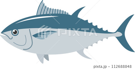 シンプルなマグロのイメージイラスト シンプルなマグロのイメージイラスト 112688848