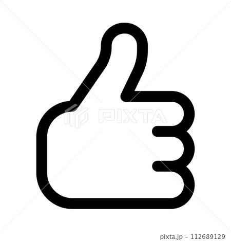 black vector like icon on white background black vector like icon on white background 112689129