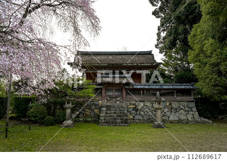 京都醍醐寺 清瀧宮本殿の春景色 京都醍醐寺 清瀧宮本殿の春景色 112689617