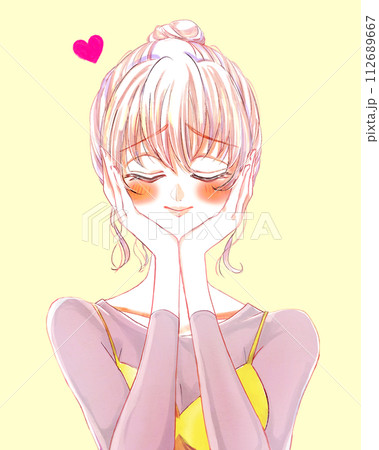うっとり顔の女性 恋 うっとり顔の女性 恋 112689667