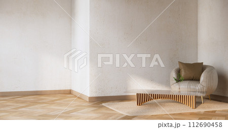 Japan armchair minimalist design muji style. 112690458