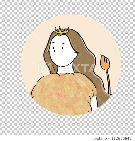 獅子座女孩（圓框） 112690645