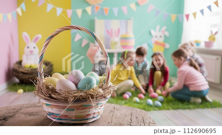 Beautiful spring colourful background for Easter Beautiful spring colourful background for Easter 112690695