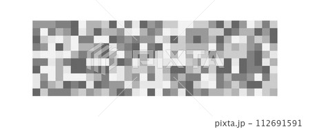 Censorship blurry texture. Gray mosaic background. Checkered pixel pattern to hide text, image or another forbidden, privacy or adult only content on digital screen. Vector graphic illustration Censorship blurry texture. Gray mosaic background. Checkered pixel pattern to hide text, image or another forbidden, privacy or adult only content on digital screen. Vector graphic illustration 112691591