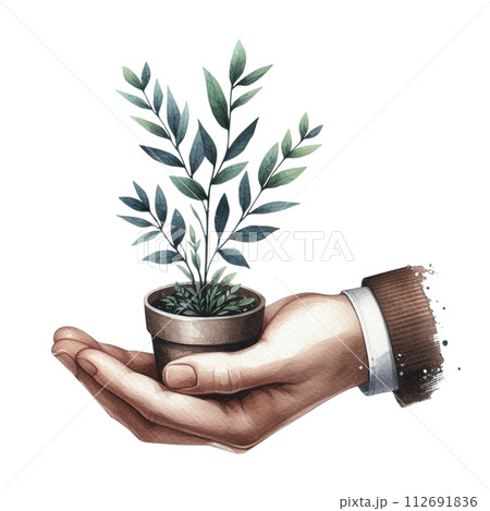 hand holding tree clipart watercolor hand holding tree clipart watercolor 112691836
