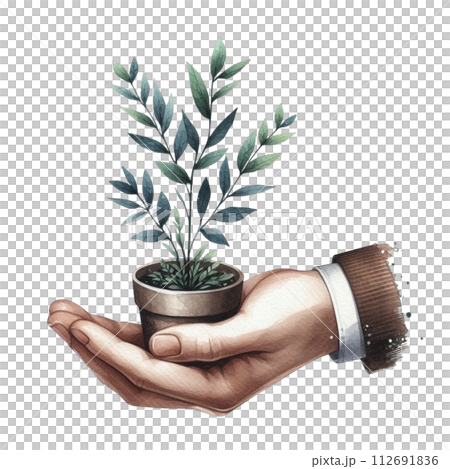 hand holding tree clipart watercolor hand holding tree clipart watercolor 112691836