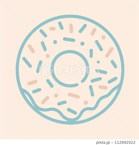 シンプルなドーナツのイラスト シンプルなドーナツのイラスト 112692022