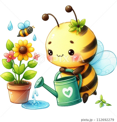 bees planting trees clipart watercolor bees planting trees clipart watercolor 112692279