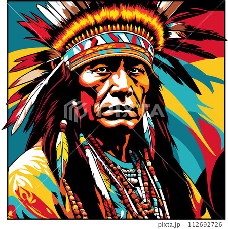 Portrait of a Native American Chief Portrait of a Native American Chief 112692726