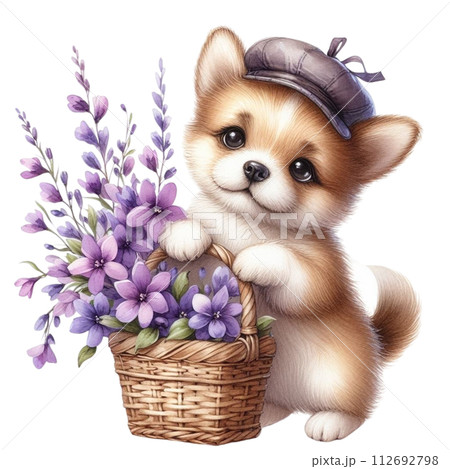 Monthly flowers clipart watercolor Monthly flowers clipart watercolor 112692798