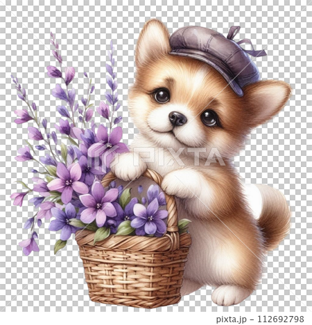 Monthly flowers clipart watercolor Monthly flowers clipart watercolor 112692798