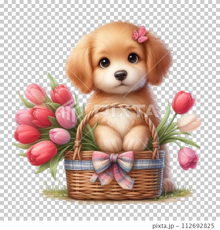 Monthly flowers clipart watercolor 112692825