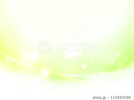 緑と黄色曲線の柔らかい色と光のイラスト素材 [112693598] - PIXTA