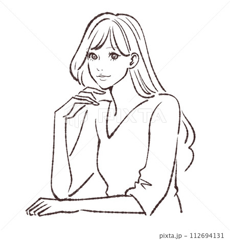 女性・女の子のイラスト素材 女性・女の子のイラスト素材 112694131
