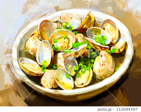 アサリの酒蒸し 112694397