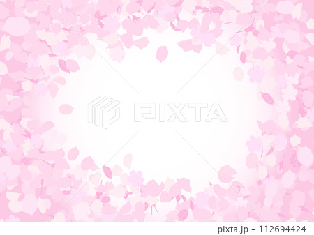 桜の花びらが舞う背景 桜の花びらが舞う背景 112694424