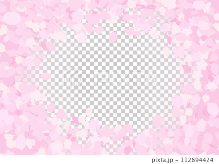 桜の花びらが舞う背景 桜の花びらが舞う背景 112694424