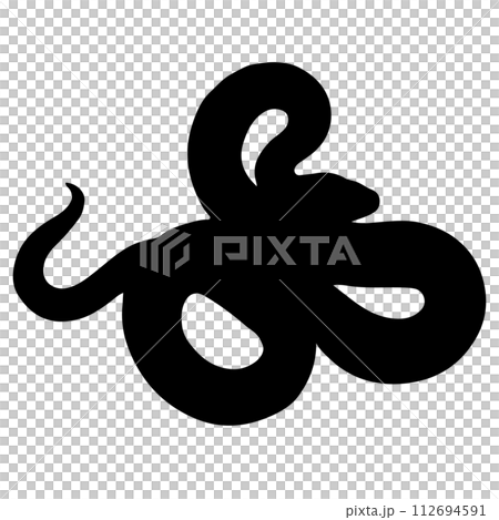 Snake silhouette 112694591