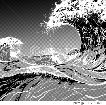 荒れ狂う海01 112694600