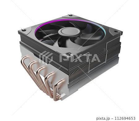 Low-profile computer processor cooler 112694653